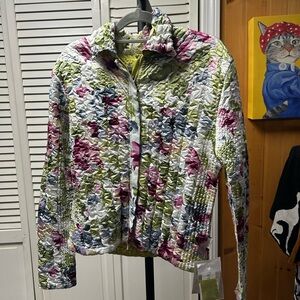 Nwt UBU Floral Quilted Women's Jacket